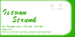 istvan strunk business card